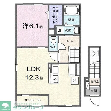 オルタンシア・チェーロの物件間取画像